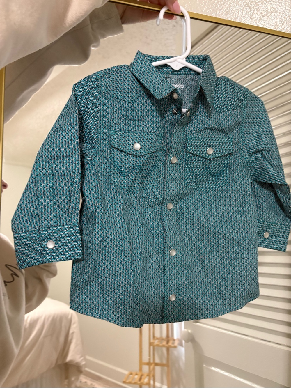 Wrangler pearl snap